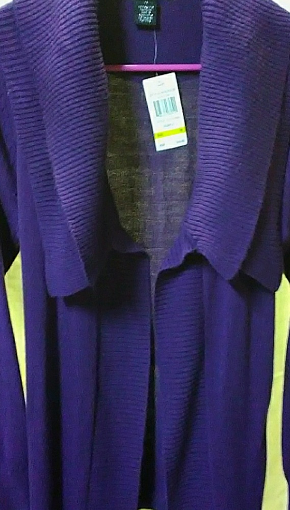 89th & Madison Purple Cowlneck Wrap